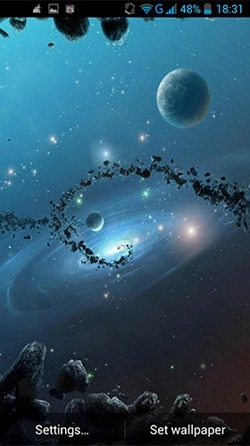Asteroids Android Wallpaper Image 2