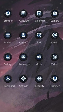 Mountain CLauncher Android Theme Image 2