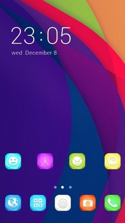 Rainbow Colors CLauncher Android Theme Image 1