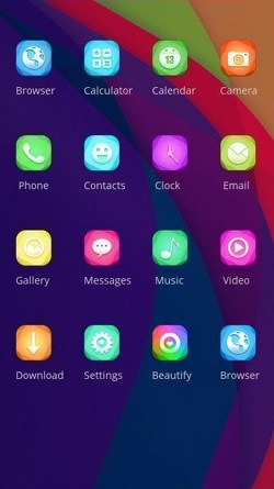 Rainbow Colors CLauncher Android Theme Image 2