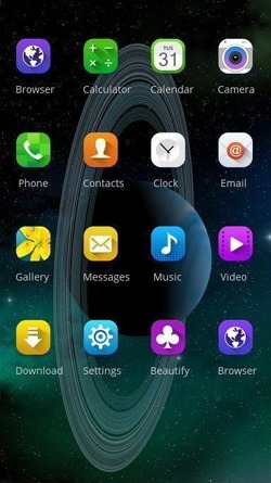 Space CLauncher Android Theme Image 2
