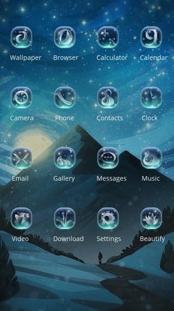 Moonlight CLauncher Android Theme Image 2