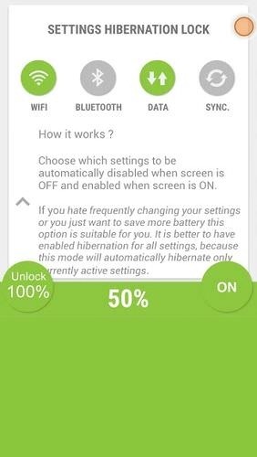 Hibernate - Real Battery Saver Android Application Image 1