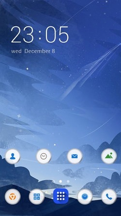 Night Sky CLauncher Android Theme Image 1