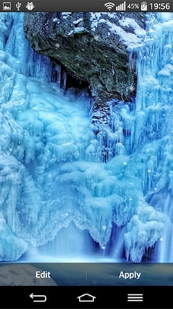 Frozen Waterfall Android Wallpaper Image 1