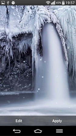 Frozen Waterfall Android Wallpaper Image 2