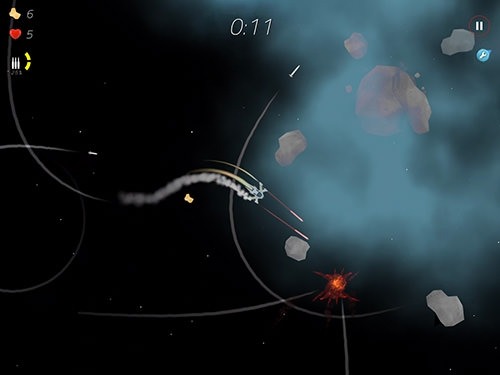 2 Minutes In Space: Missiles And Asteroids Survival Android Game Image 1