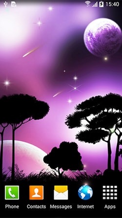 Night Sky Android Wallpaper Image 1