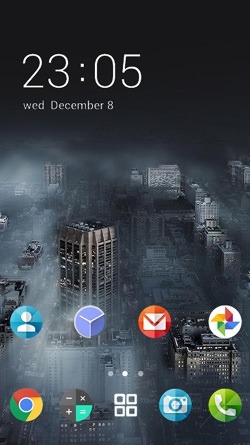 Dark City CLauncher Android Theme Image 1
