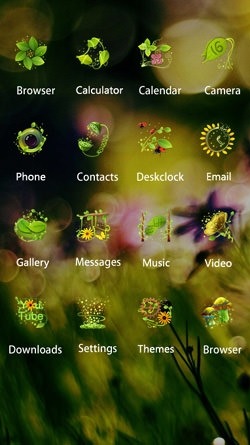 Flower Bokeh CLauncher Android Theme Image 2
