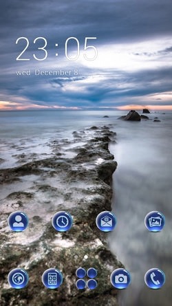 Ice Cloud CLauncher Android Theme Image 1
