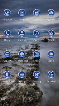 Ice Cloud CLauncher Android Theme Image 2