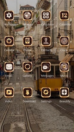 Retro Town CLauncher Android Theme Image 2