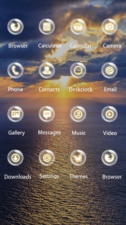 Sea Horizon CLauncher Android Theme Image 2