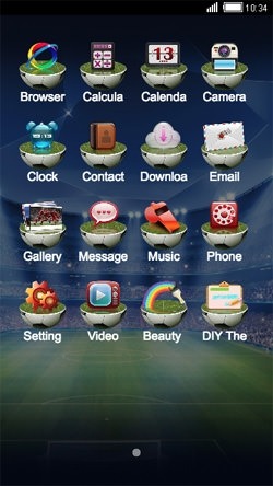 Football Stadium CLauncher Android Theme Image 2