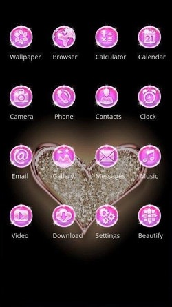 Love Heart CLauncher Android Theme Image 2