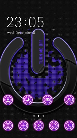 Neon Power CLauncher Android Theme Image 1
