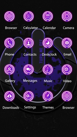 Neon Power CLauncher Android Theme Image 2