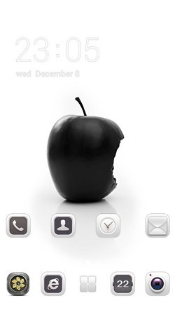 Real Apple CLauncher Android Theme Image 1