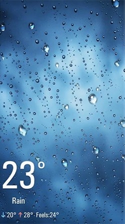 Real Time Weather Android Wallpaper Image 1