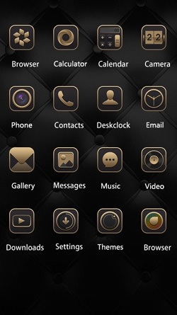 Black Pattern CLauncher Android Theme Image 2