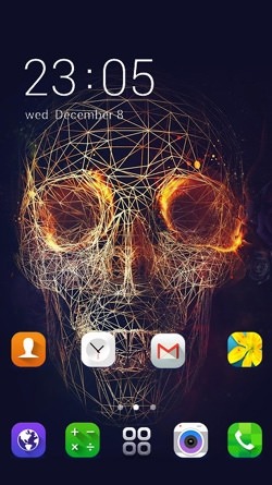 Digital Skull CLauncher Android Theme Image 1