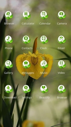 Yellow Flower CLauncher Android Theme Image 2