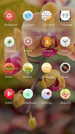 Orchid Flowers CLauncher Android Theme Image 2