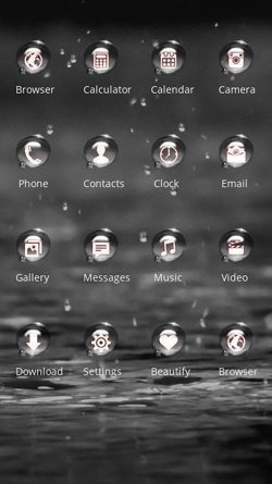 Rain CLauncher Android Theme Image 2