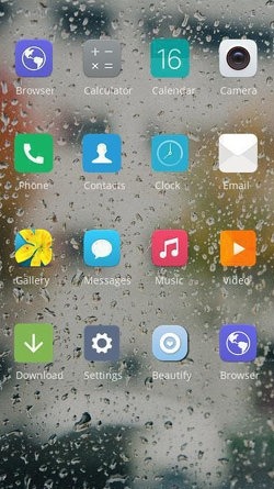Raindrops CLauncher Android Theme Image 2