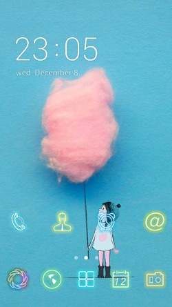 Cotton Candy CLauncher Android Theme Image 1