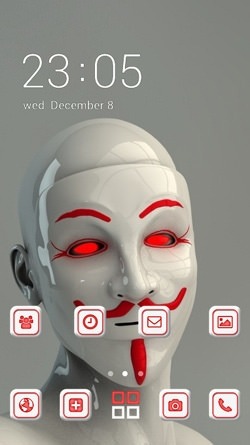 Funny Robot CLauncher Android Theme Image 1