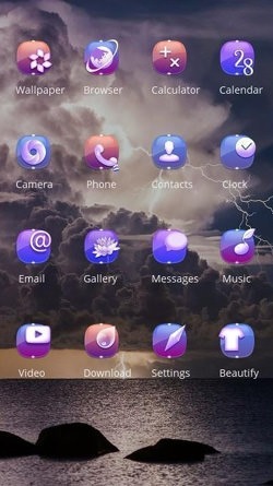 Storm CLauncher Android Theme Image 2