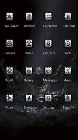 Demon CLauncher Android Theme Image 2
