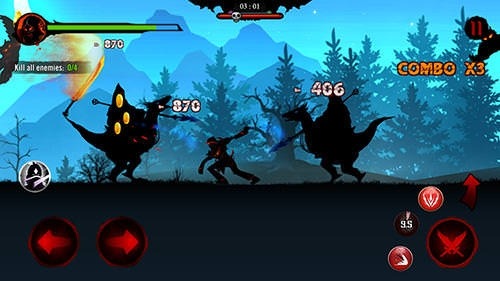 Shadow Stickman: Dark Rising. Ninja Warriors Android Game Image 1