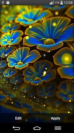 Glowing Flowers Android Wallpaper Image 1