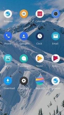 Snow CLauncher Android Theme Image 2