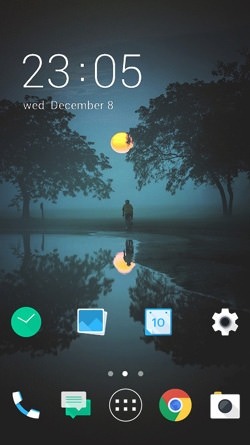 Dark Lake CLauncher Android Theme Image 1