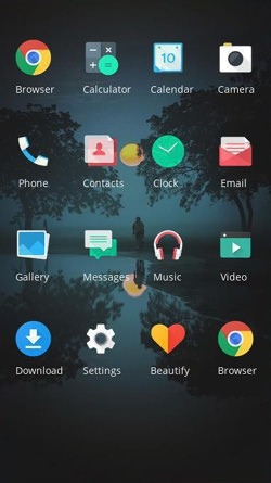 Dark Lake CLauncher Android Theme Image 2