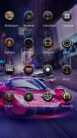 Racing Car CLauncher Android Theme Image 2