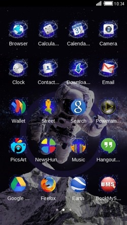 Astronaut CLauncher Android Theme Image 2