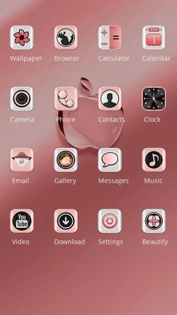 Crystal Apple CLauncher Android Theme Image 2