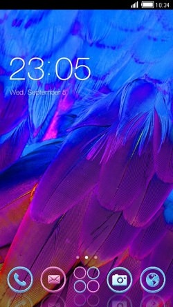 Feathers CLauncher Android Theme Image 1