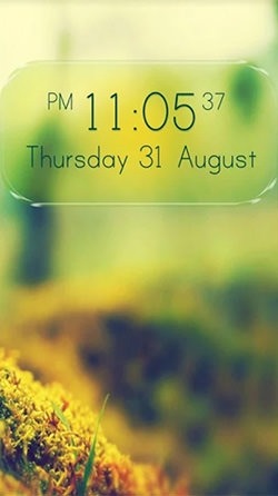 Digital Clock Android Wallpaper Image 4
