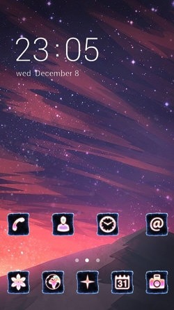 Night CLauncher Android Theme Image 1
