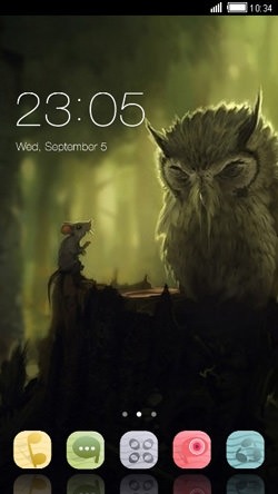 Owl CLauncher Android Theme Image 1