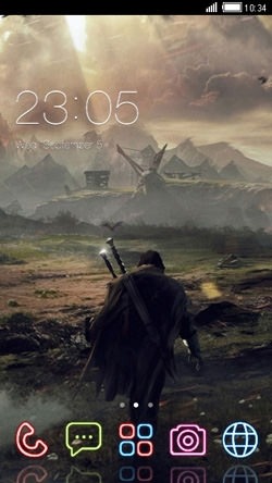 Lone Warrior CLauncher Android Theme Image 1