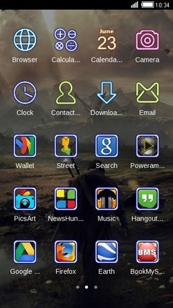 Lone Warrior CLauncher Android Theme Image 2
