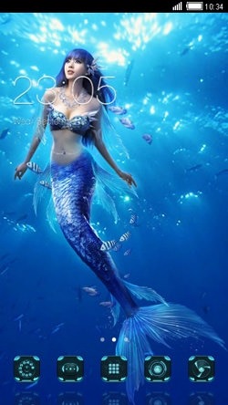 Mermaid CLauncher Android Theme Image 1