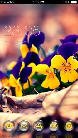Wild Orchid CLauncher Android Theme Image 1